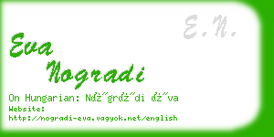 eva nogradi business card